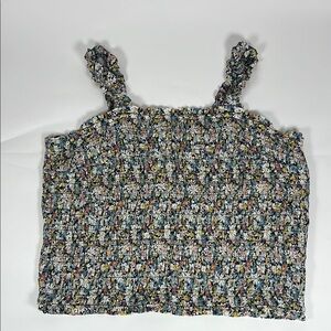 Multicolor flora Textured Women's Top